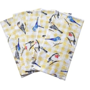 NEW,Handkerchief Women, Ladies Handkerchiefs, Set of 5, Flannel Handkerchiefs, Reusable Tissues, Cloth Handkerchiefs, Mothers Day Gift WH046