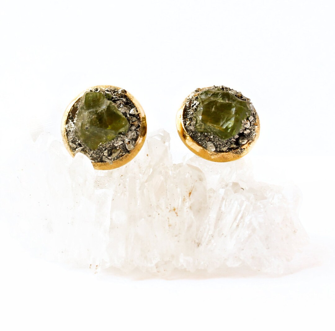 Peridot Jewelry, Peridot Earrings, Peridot Stud Earrings, August ...