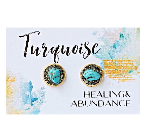 Natural Turquoise Studs Earrings, Turquoise Minimalist Earrings, Birthstone  Jewelry, Turquoise Solitaire Stud Earrings, Turquoise Jewelry 