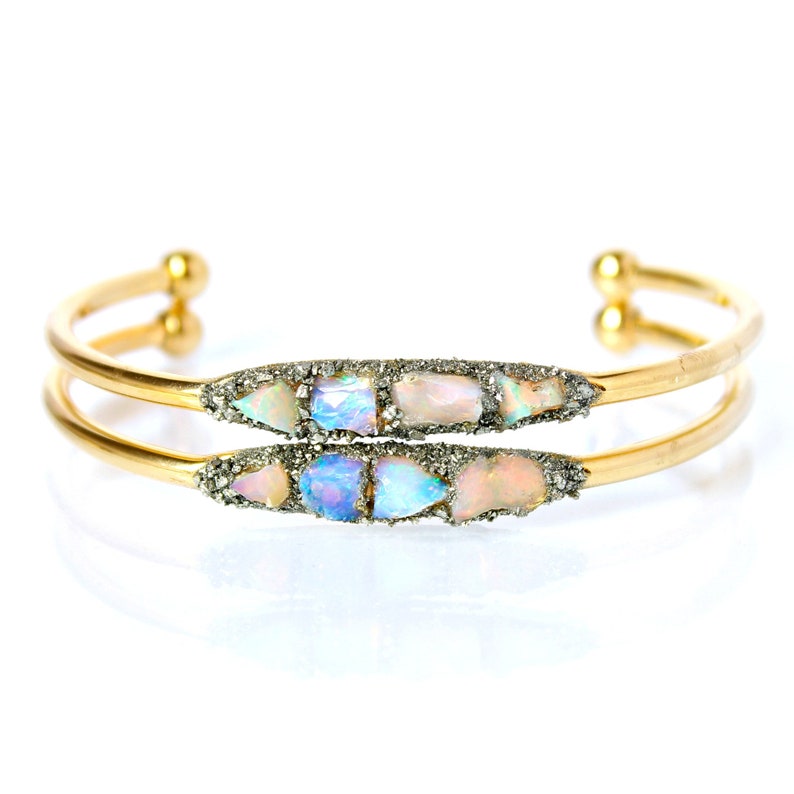 Raw Opal Jewelry Gold Opal Jewelry Raw Opal Bracelet - Etsy