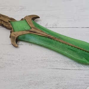 Skyrim Glass dagger, 3D Printed, Unofficial Green