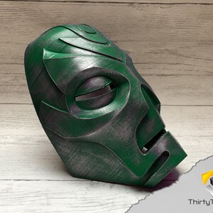 Skyrim Dragon Priest Masks, Wearable, 3D Printed, Unofficial. US Rahgot Green