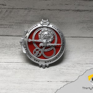 Trollhunters Amulet of Daylight / Eclipse, Thin design, 3d Printed, Unofficial Red