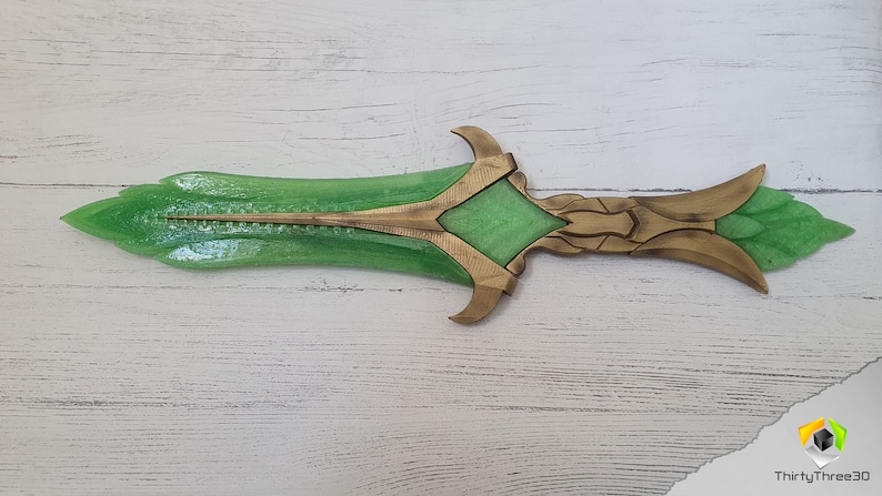 Skyrim Glass dagger, 3D Printed, Unofficial image 3