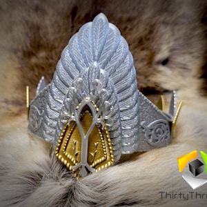 Aragorn / King Elessar Crown Kit, 3D Printed, Unofficial