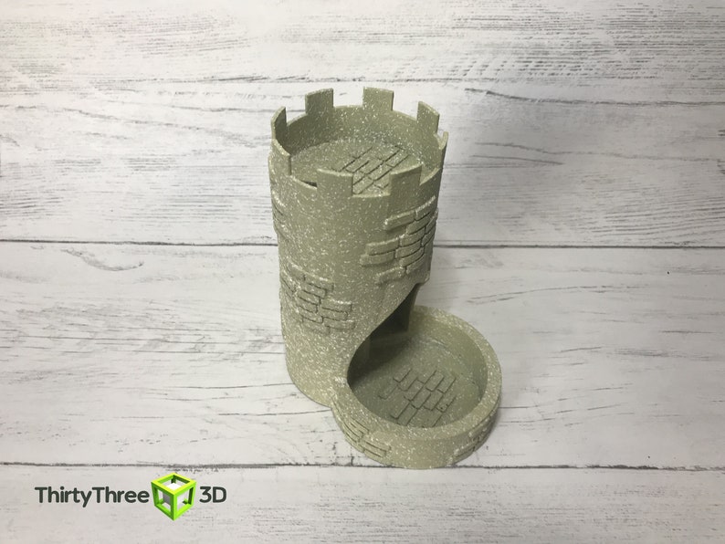 Dice Roller Castle Tower / Turret 3D Printed US Etsy UK