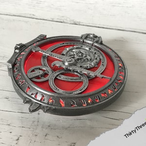 Trollhunters Amulet of Daylight / Eclipse, 3d Printed, rechargeable LED, Unofficial US Red