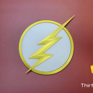 Emblème/insigne flash, zoom, flash pour enfants, flash inversé, imprimé en 3D, non officiel