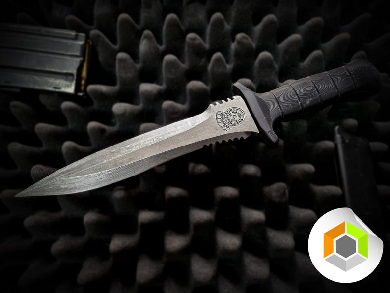 Leon Kennedy Resident Evil Stars Dolch / Messer, 3D gedruckt, inoffizielle Bild 1