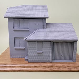 Model house, home replica, scale model, custom display piece.