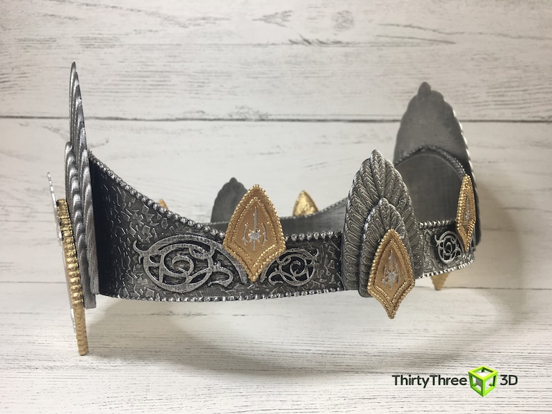 Aragorn / King Elessar crown 3d printed Unofficial | Etsy