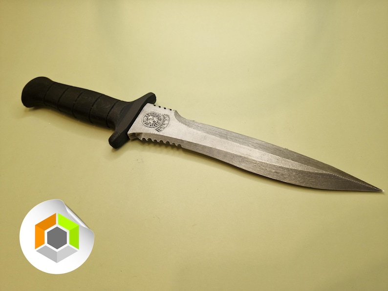 Leon Kennedy Resident Evil Stars Dolch / Messer, 3D gedruckt, inoffizielle Bild 3