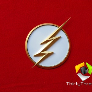 Flash Emblem/Badge, Zoom, Kid flash, Reverse flash, 3d Printed, Unofficial