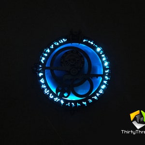 Trollhunters Amulet of Daylight / Eclipse, 3d Printed, rechargeable LED, Unofficial US image 5