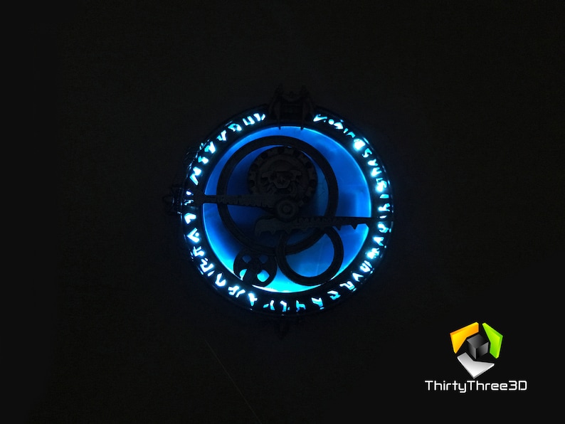 Trollhunters Amulet of Daylight / Eclipse, 3d Printed, rechargeable LED, Unofficial US image 5