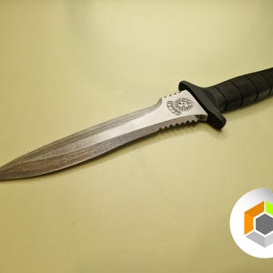 Leon Kennedy Resident Evil Stars dagger/knife , 3D Printed, Unofficial US image 2