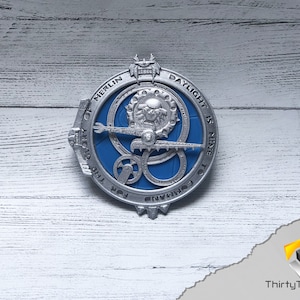 Trollhunters Amulet of Daylight / Eclipse, Thin design, 3d Printed, Unofficial Blue