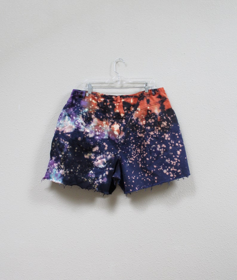 Tie dye cut off shorts