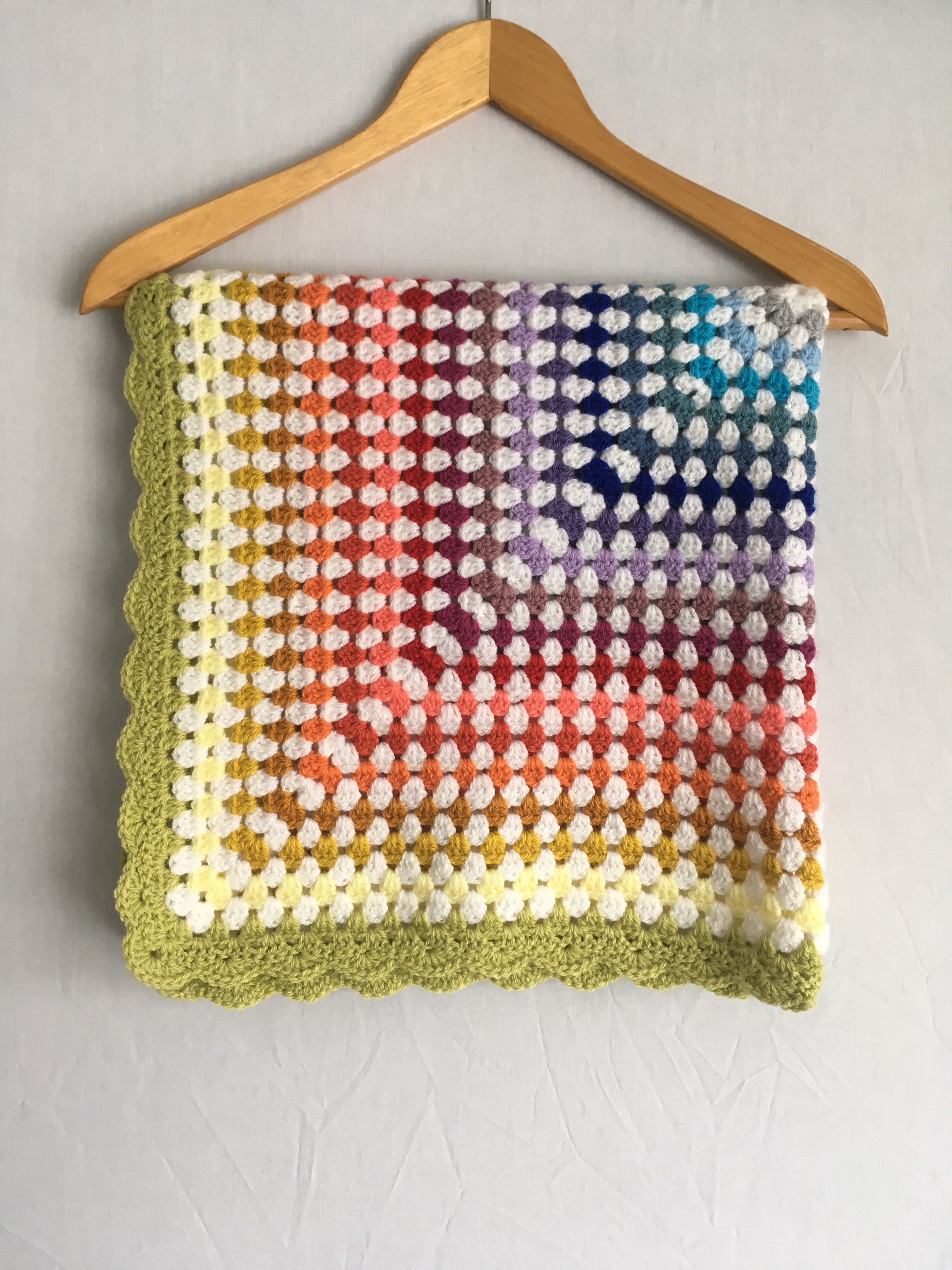 Couverture Arc En Ciel Pour Bebe Crochet Rainbow Baby Etsy