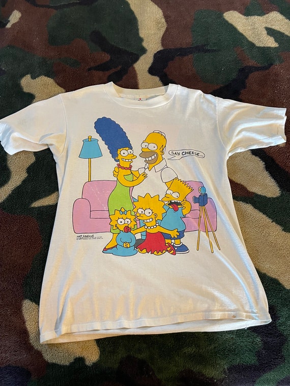 the simpsons double side print shirt
