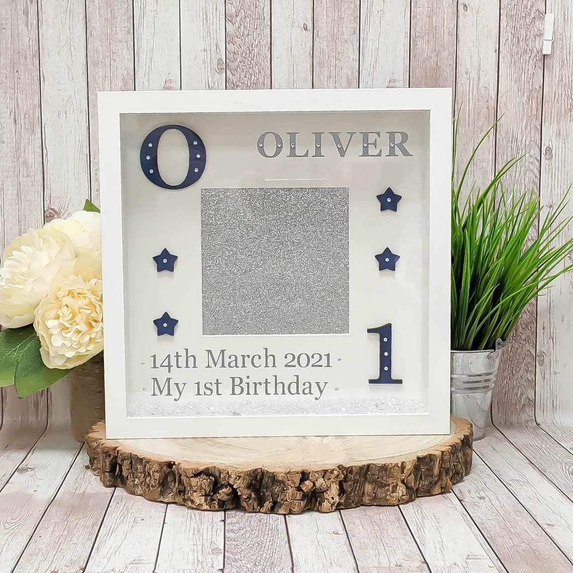Personalised 1st Birthday Photo Frame Gift for Boy's 1st | Etsy