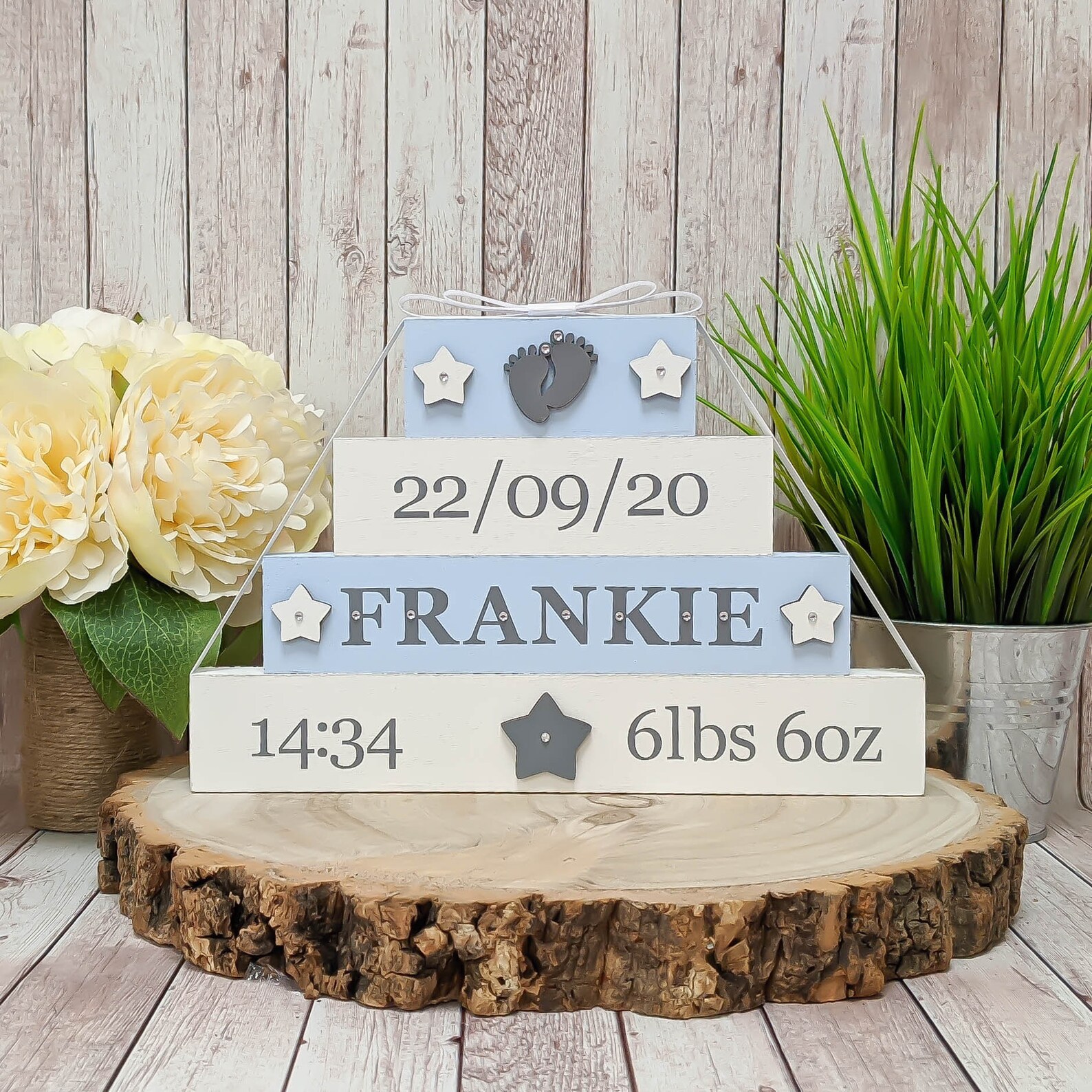 Personalised New Baby Birth Details Gift for Baby Boy Etsy