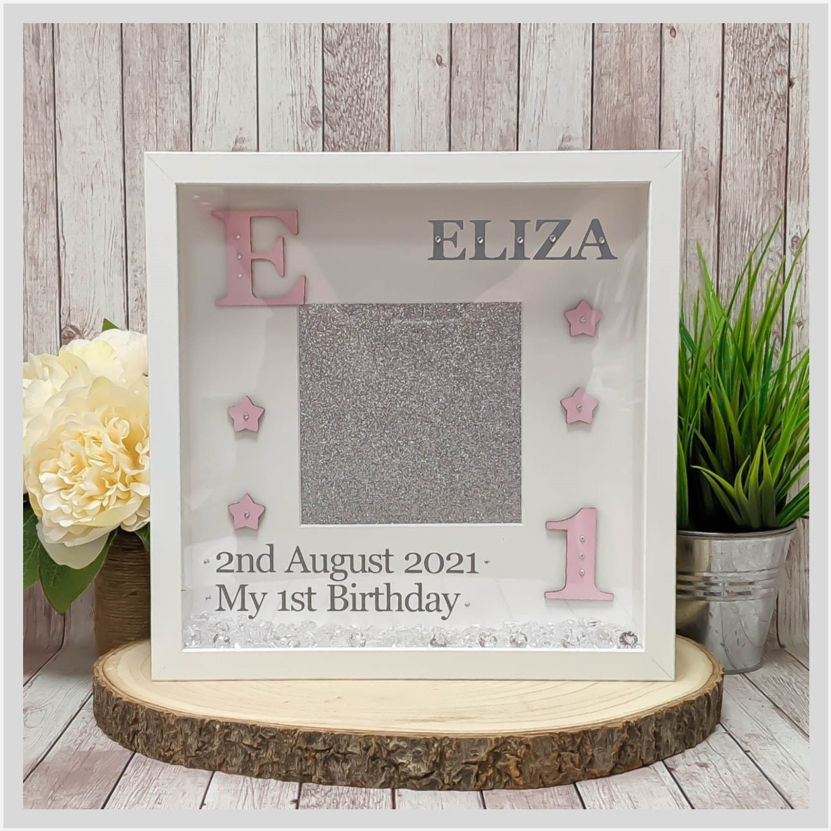 Personalised 1st Birthday Photo Frame Gift for Girl's 1st Etsy