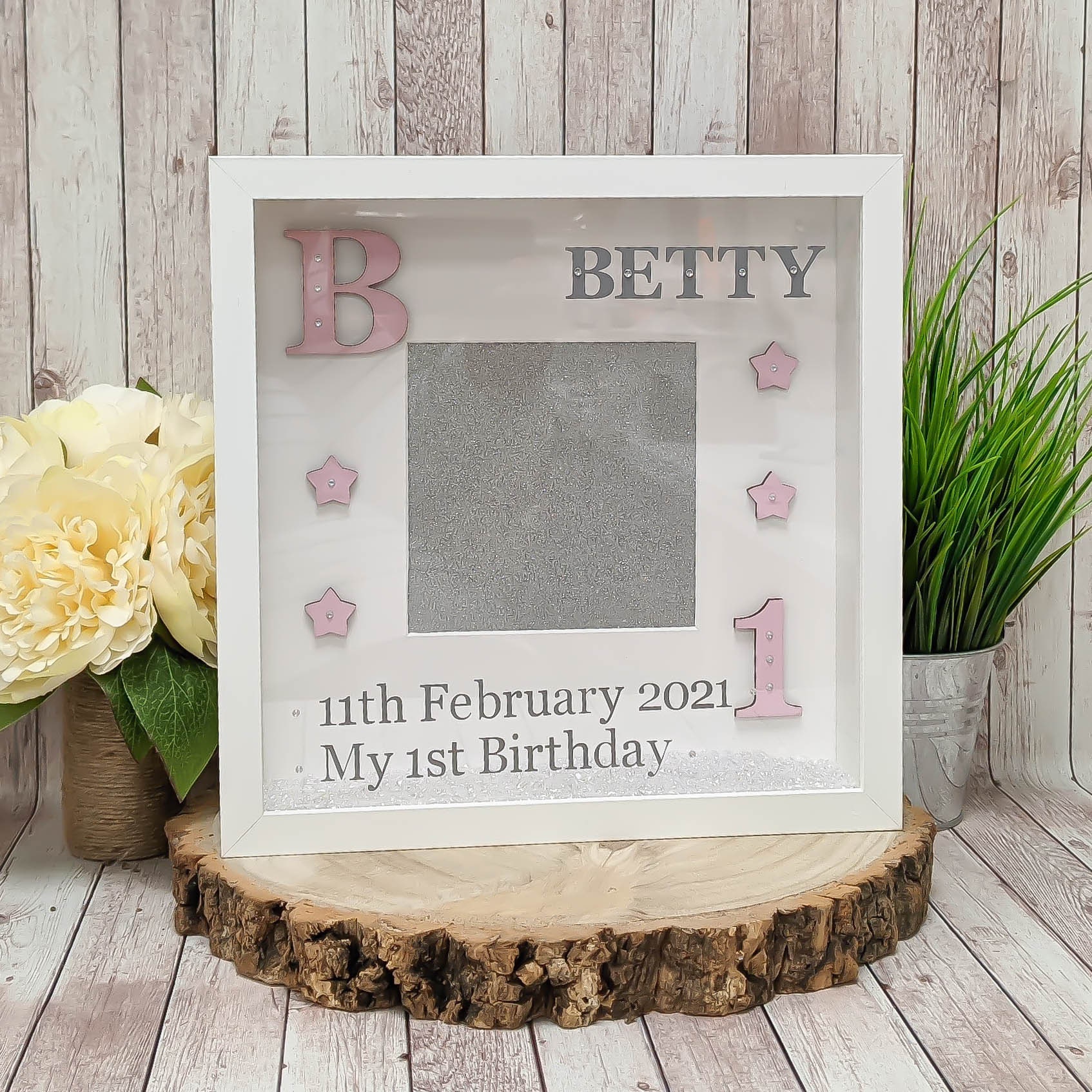 Personalised 1st Birthday Photo Frame Gift for Girl's 1st | Etsy