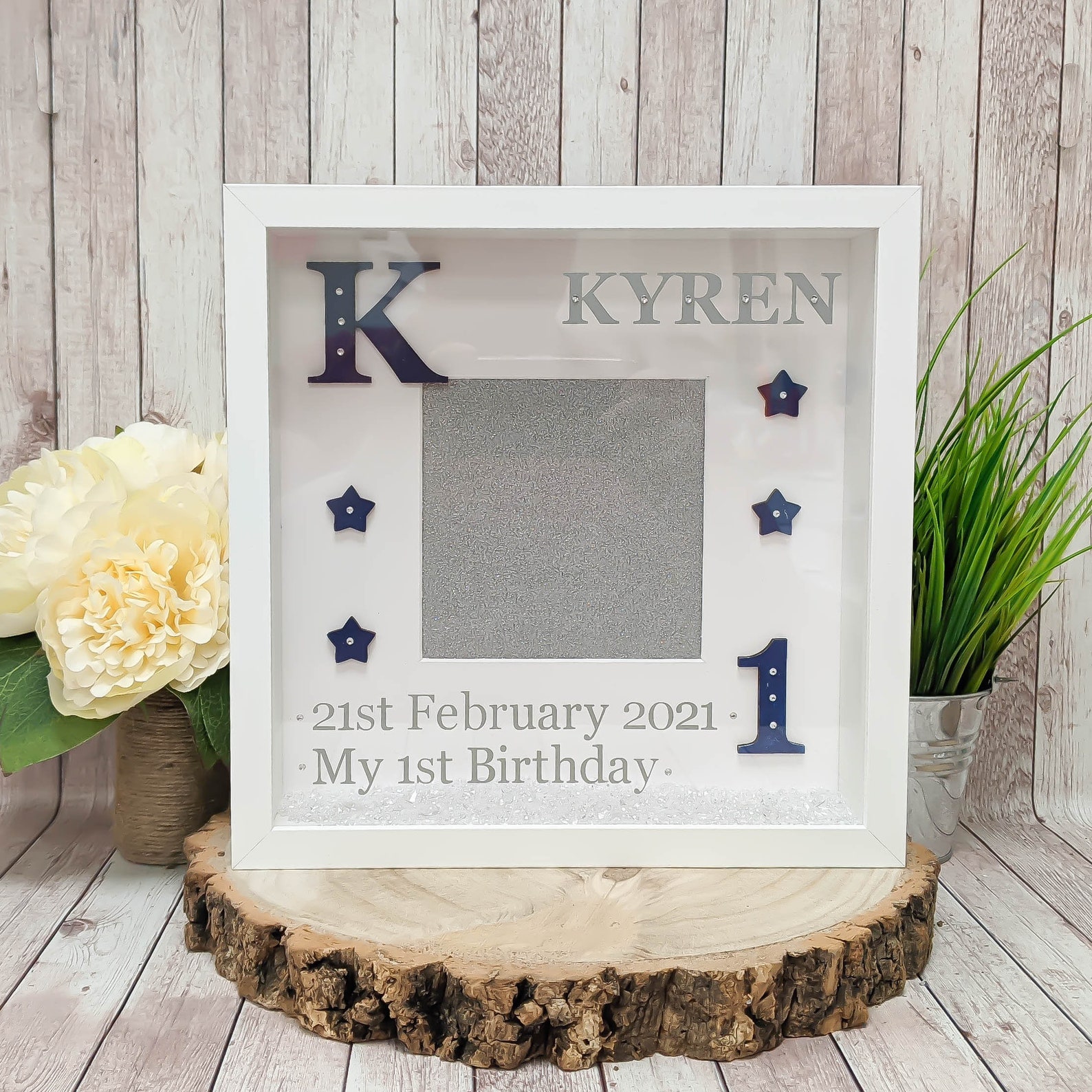 Personalised 1st Birthday Photo Frame Gift for Boy's 1st | Etsy