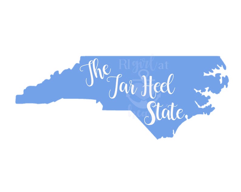 North Carolina State Nickname the Tar Heel State INSTANT DIGITAL