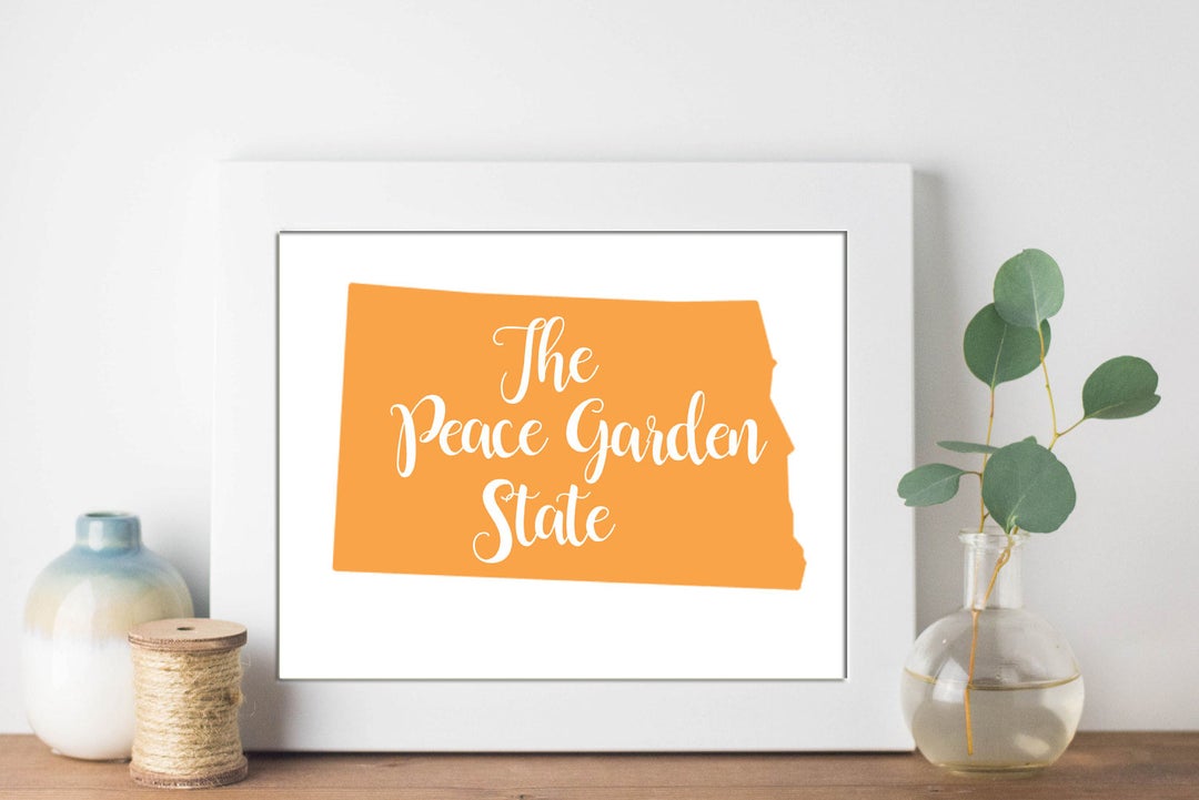 North Dakota State Nickname the Peace Garden State INSTANT DIGITAL