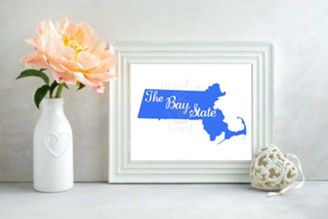 Massachusetts State Nickname the Bay State INSTANT DIGITAL - Etsy UK