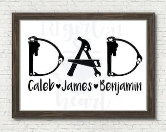 Tool Father's Day DIGITAL DOWNLOAD, personalized, papa, papaw, grandpa, uncle