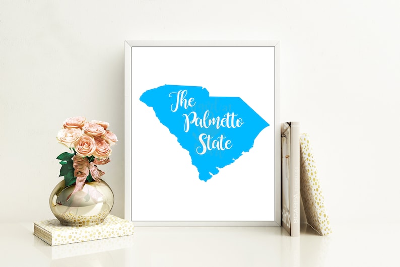 South Carolina State Nickname the Palmetto State INSTANT Etsy