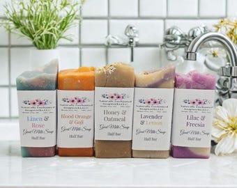Handmade Goat Milk Soap: Natural Shea Butter Soap Bar