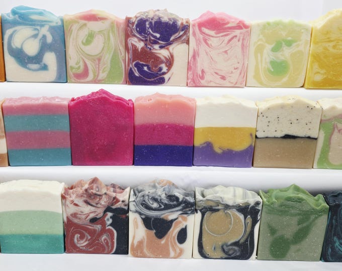 Artisan Goat Milk Soap Bar, Handmade Cold Process Bath Soap, Natural Ingredients