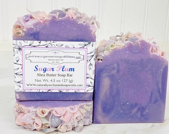 Sugar Plum soap, Holiday soap gift, Natural Handmade soap, Bar Soap, Artisan Soap, Cold Process Soap, Bath Soap, Bar Soap, Body Soap Bar