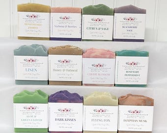 Artisan Goat Milk Soap Bar, Handmade Cold Process Bath Soap, Natural Ingredients