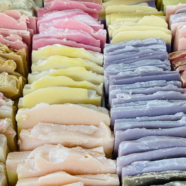 Soap by the pound, Soap Samplers, 1 lb soap ends, Sliver soaps, Try me size soaps, Natural Guest soaps, Handmade soap, Natural Handmade