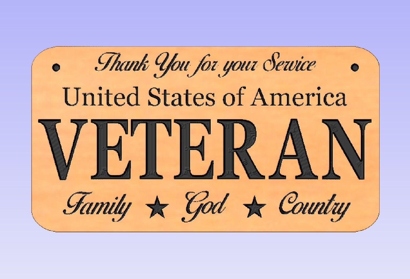 Thank You Vet Sign dxf Only Cnc and File Etsy