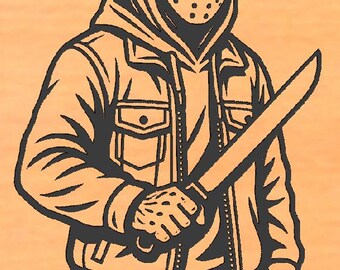 Halloween urban jason (dxf svg) cnc file