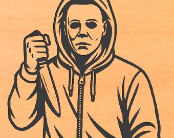 Halloween urban mike meyers (dxf svg) cnc file
