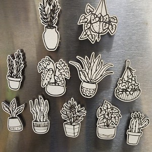 House Plant Magnet DXF Bundle (for CNC or laser Lightburn)cnc file laser file