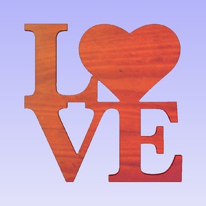 love sign (dxf only) cnc cut file