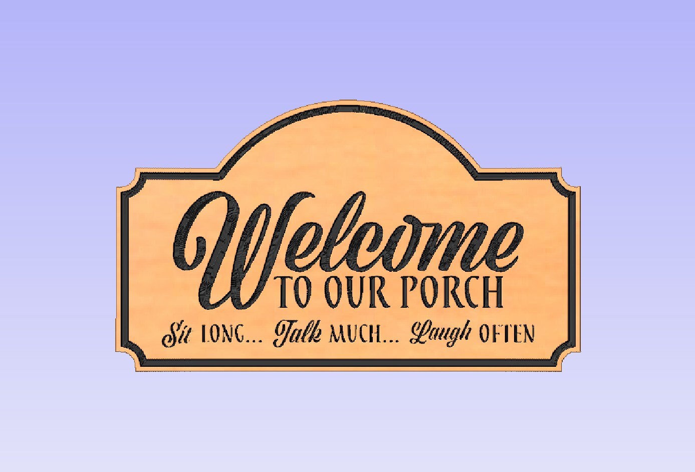 Welcomesign Bmp Welcome Sign Bundle Dxf File Svg File (for CNC or Laser Lightburn ...