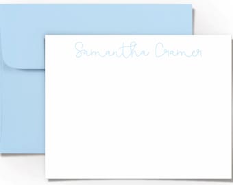 Personalized Stationery Note Card Set, Custom Name Cards, Thank You Cards