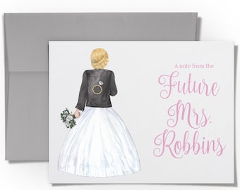 Personalized Wedding Thank You Cards: Bridal Stationery Set