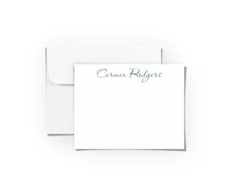Personalized Stationery Note Card Set, Custom Stationary for Women, Thank You Cards