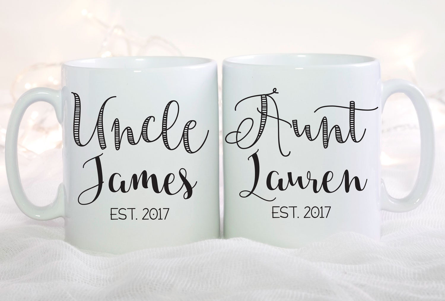 Aunt And Uncle Mugs Aunt Mug Personalized Gift Uncle Mug Etsy