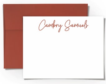 Personalized Stationery for Men Women, Monogram Note Cards for Dad, Custom Note for girls, Stationary Gift for Professional, Thank You Cards